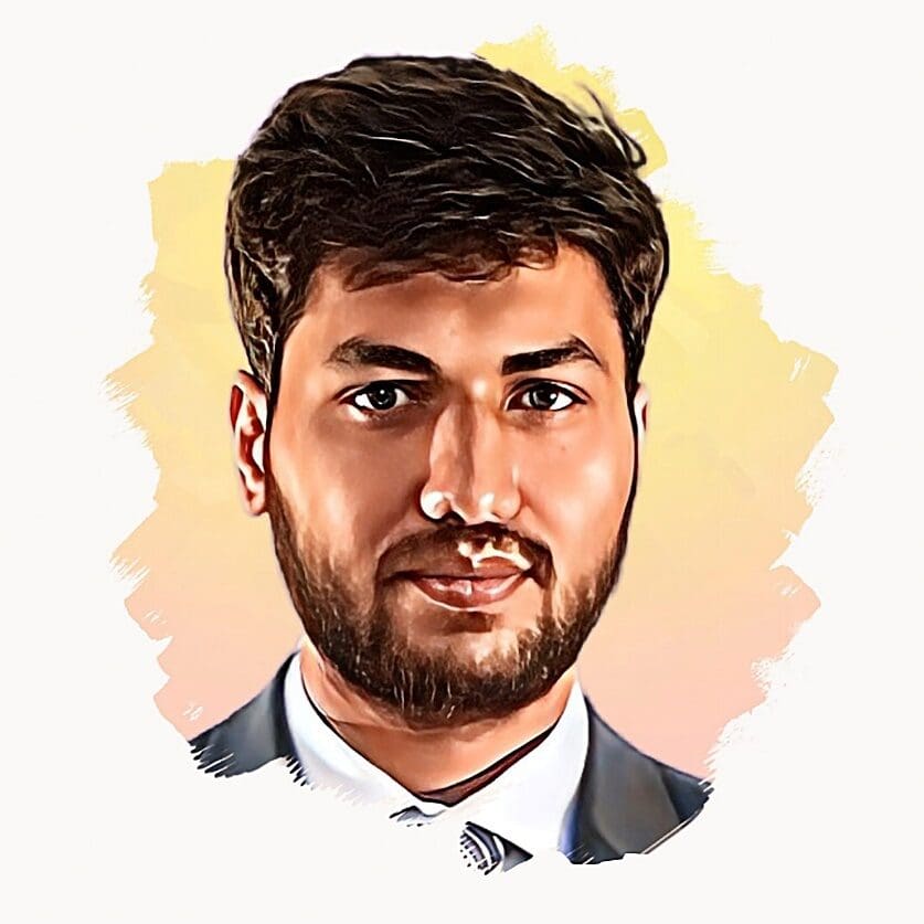 Picture22 A man with beard and suit on in colored pencil.